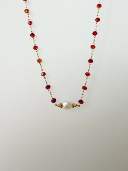 Náhrdelník Simplicity Lux Aurora Rainbow metal