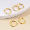 Náušnice kruhy pozlacená chirurgická ocel