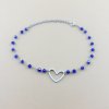 Řetízkový náramek HEART ONE broušené korálky Ultramarin
