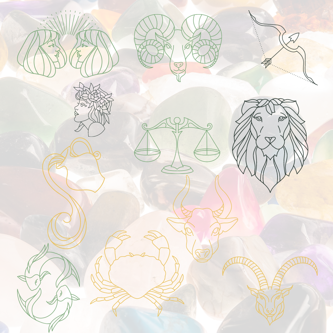 Znamení zvěrokruhu a přírodní kameny