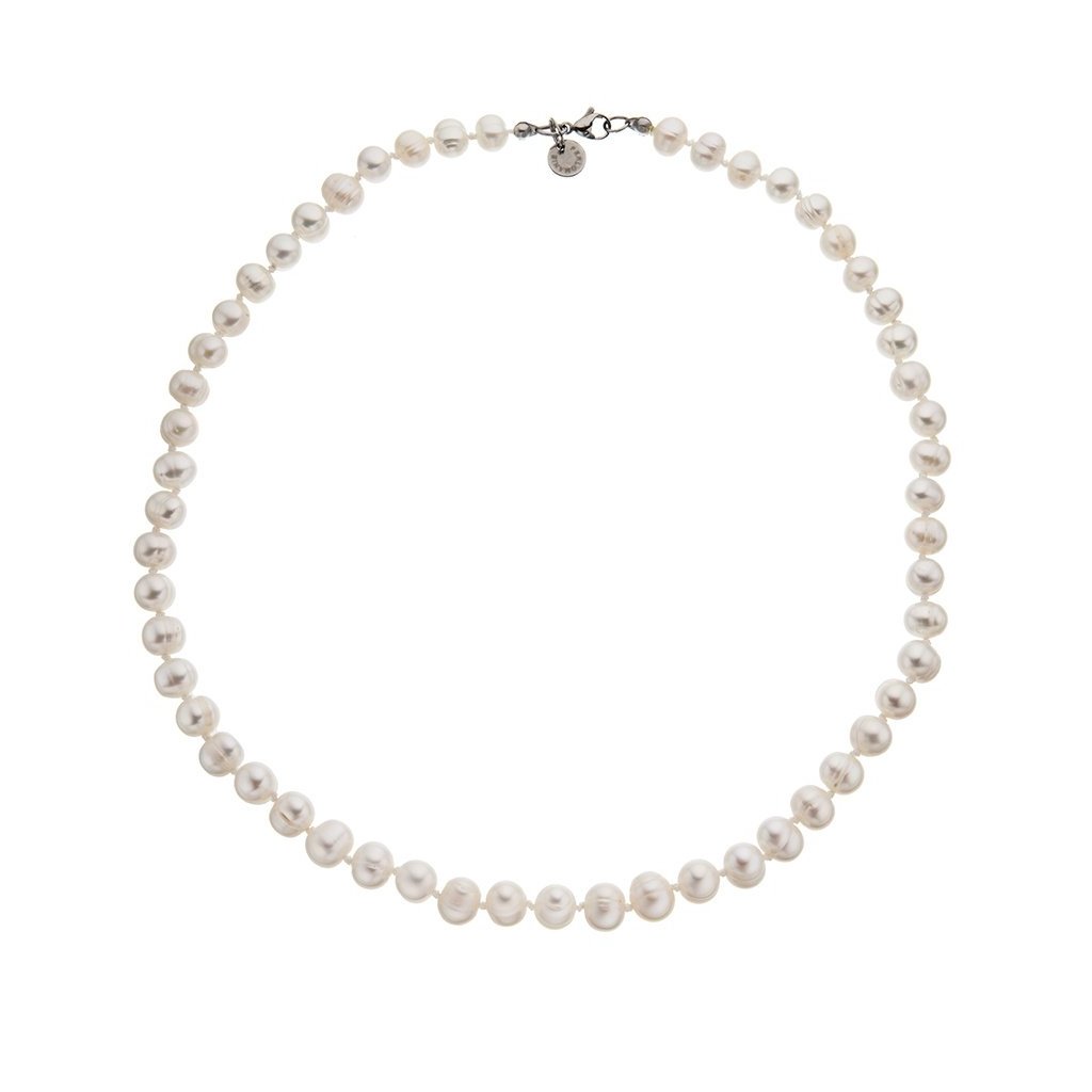 Náhrdelník perly velké bílé BE123, délka 50 cm