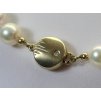 náhrdelník z mořských perel 7,5-8 mm se zlatým uzávěrem