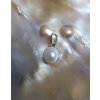 zlatý přívěsek se sladkovodní perlou buton 7,5-8 mm
