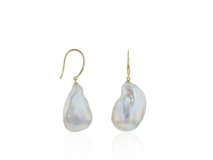 Náušnice s barokní perlou