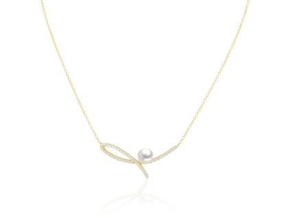 Pozlacený řetízek se sladkovodní perlou
