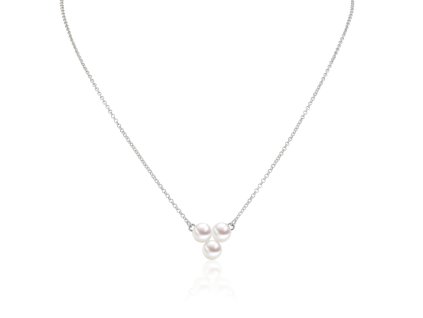 Stříbrný náhrdelník se třemi perlami