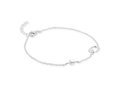 Řetízkový náramek se sladkovodní perlou