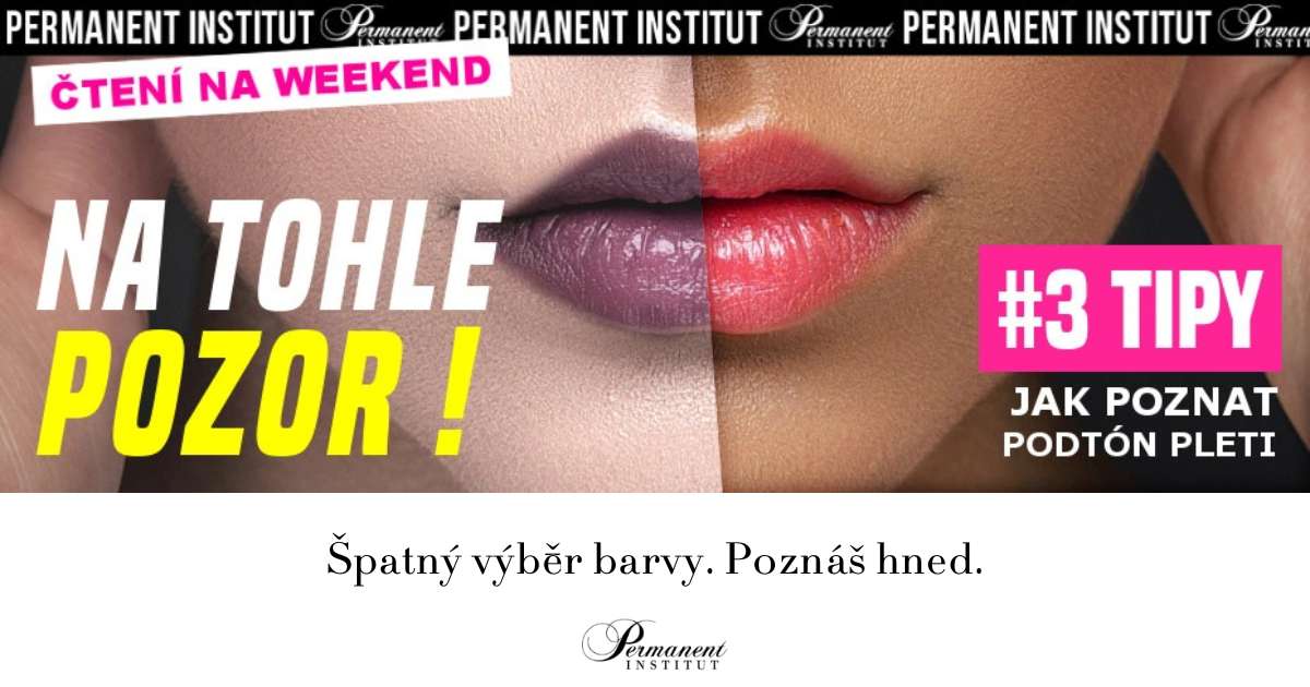 3 Tipy jak poznat podtón pleti