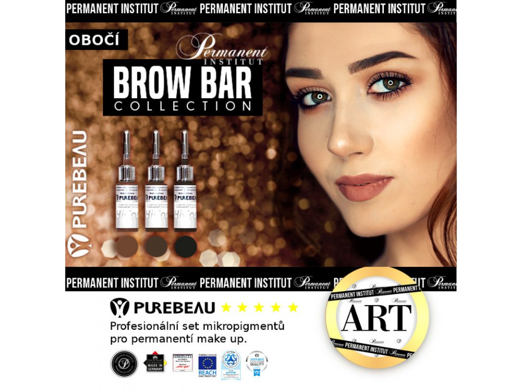 Purebeau Brow Bar set barev na PMU obočíPermanent Institut