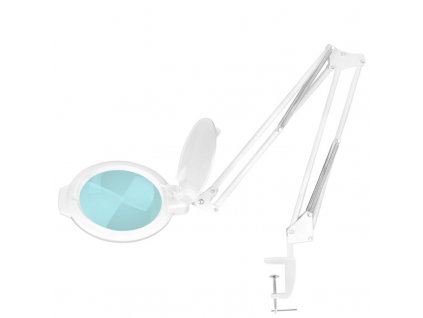 LED lampa na pedikúru s lupou Moonlight 8013/6 " pro stolní desku, bílá