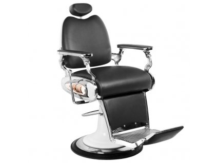 Holičské barber křeslo Gabbiano černá v moto stylu