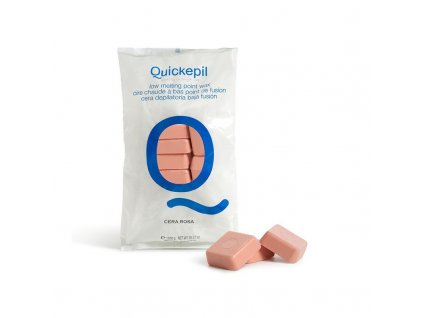 Quickepil depilační vosk růžový tvrdý depilační vosk bez proužků 1 kg růžový