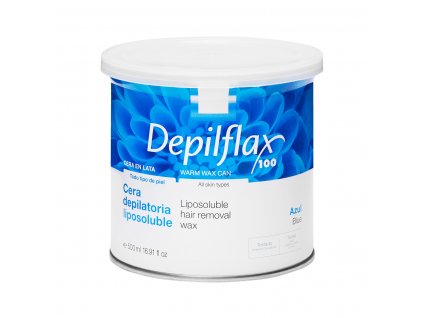 Depilační vosk Depilflax plechovka 500ml azulen