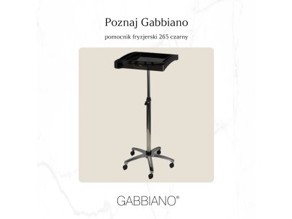 Gabbiano kadeřnický vozík 265 černý