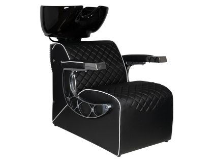 Kadeřnický mycí box Gabbiano barber Simone černé