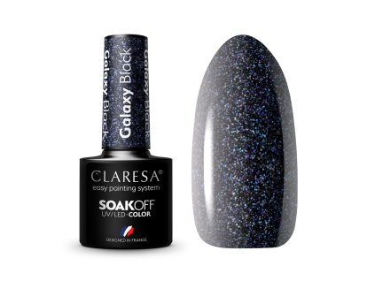 CLARESA Gel lak Galaxy Black 5g