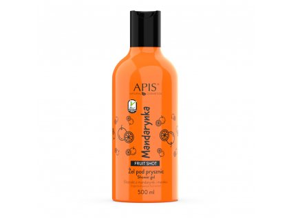 APIS Fruit Shot, mandarinkový sprchový gel 500 ml