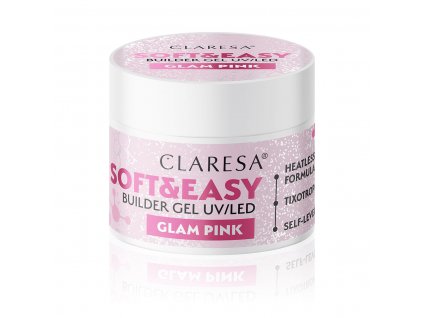 Claresa builder gel Soft&Easy glam pink 90g