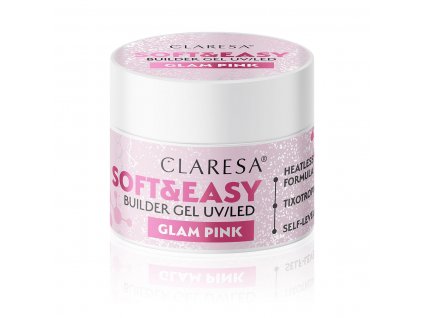 Claresa builder gel Soft&Easy glam pink 45g