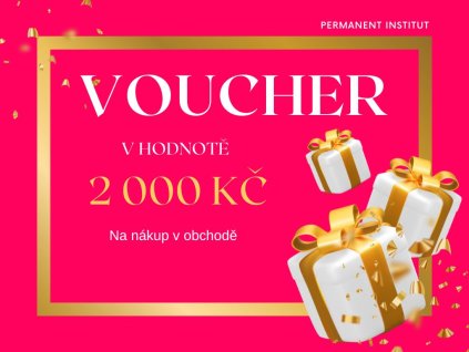 Voucher v hodnotě 2 000 Kč