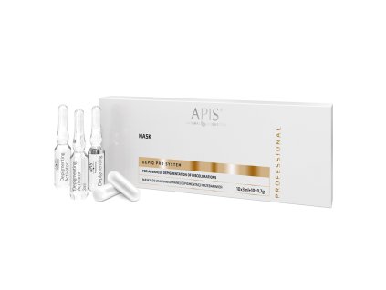 APIS DEPIQ PRO SYSTEM Mask for advanced depigmentation of hyperpigmentation, 10x3ml + 10x0,7g
