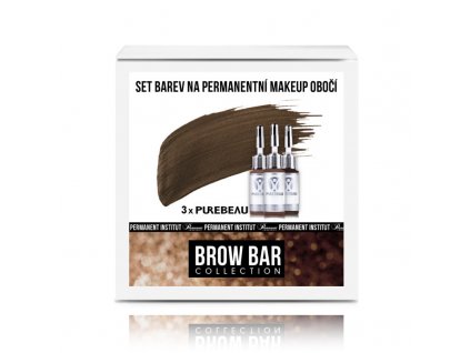 brow bar oboci set barev na permanentni makeup