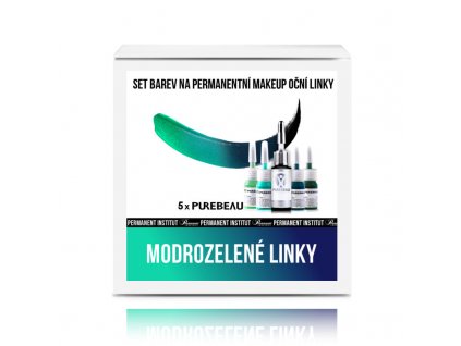 475 modro zelene ocni linky set barev pmu purebeau