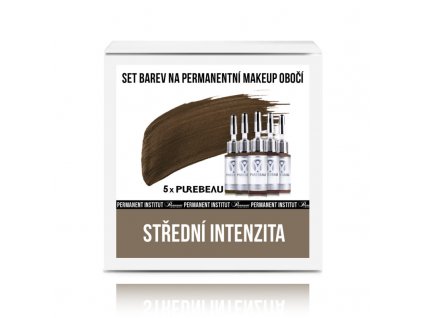 490 stredni intenzita oboci set barev pmu purebeau