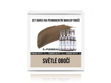 493 purebeau set svetle oboci barvy na permanentni make up