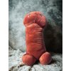 MEGA péro hnědé - obří plyšový penis 90 cm
