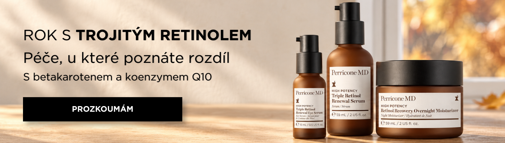 Trojitý retinol již rok