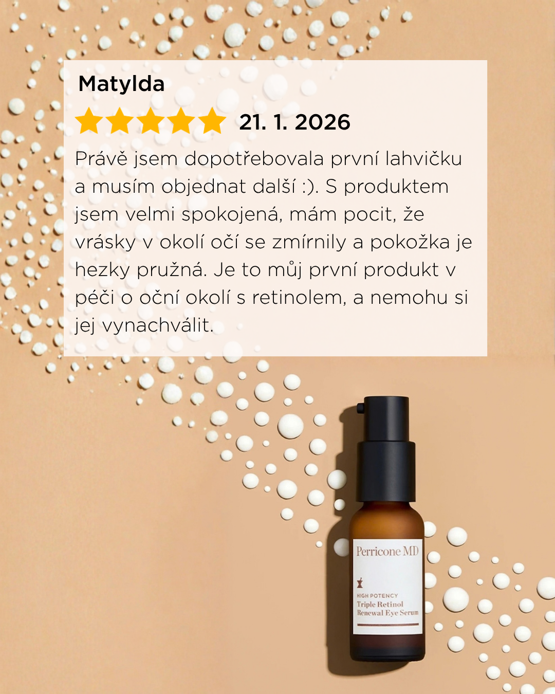 Zákaznická recenze retinolové péče Perricone MD
