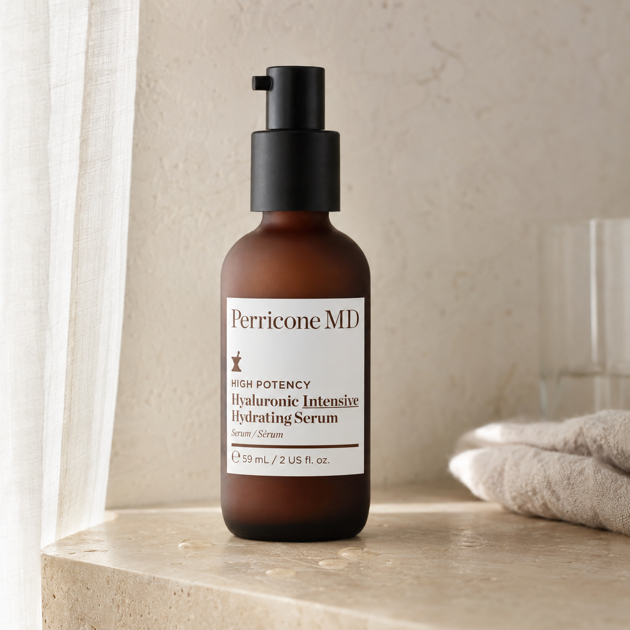Hydratační sérum Perricone MD na travertinové desce