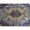 hedvábný perský koberec TABRIZ, 2m×3m modrý/různobarevný výška 6mm