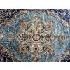 hedvábný perský koberec TABRIZ, 2m×3m modrý/různobarevný výška 6mm