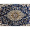 hedvábný perský koberec TABRIZ, 2m×3m modrý/různobarevný výška 6mm