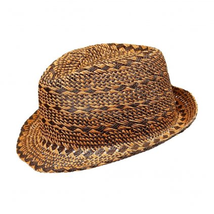 Pánský letní hnědý klobouk