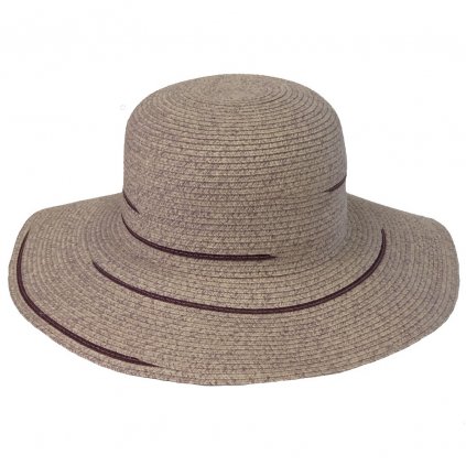 Dámský letní fialový klobouk "Brim hat"