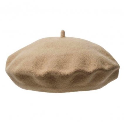 Dámský vlněný béžový baret