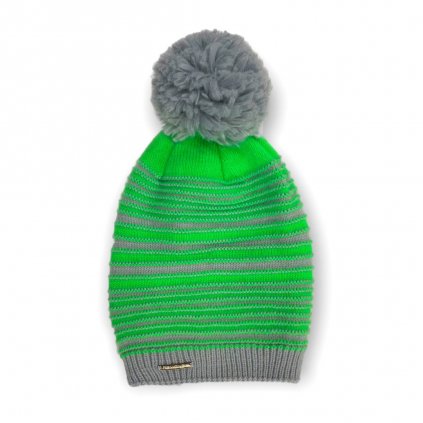 Dámská pletená čepice - zelená