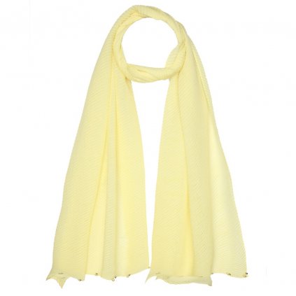 Dámská plisovaná šála (Velikost 70x200 cm, Barva červená)