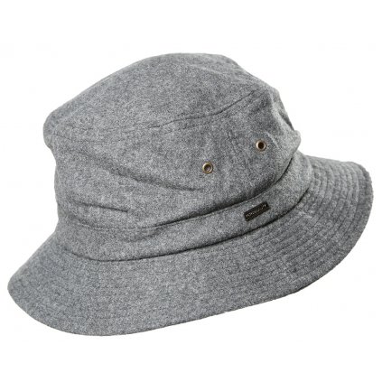 Pánský šedý klobouk "Bucket hat" (Velikost 58, Barva šedá)