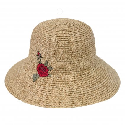 Dámský letní klobouk s kytkou