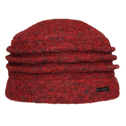 Dámská vlněná čepice (Velikost uni, Barva bordová)