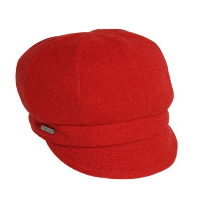 Dámská flaušová čepice (Velikost uni, Barva červená)