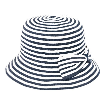 Dámský letní pruhovaný klobouk (Velikost uni, Barva modrá)