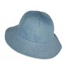 Dámský oboustranný džínový klobouk (Velikost uni, Barva světle modrá)