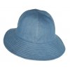 Dámský oboustranný džínový klobouk (Velikost uni, Barva světle modrá)