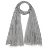 Pánská pruhovaná šála (Velikost 100x200 cm, Barva bílá)