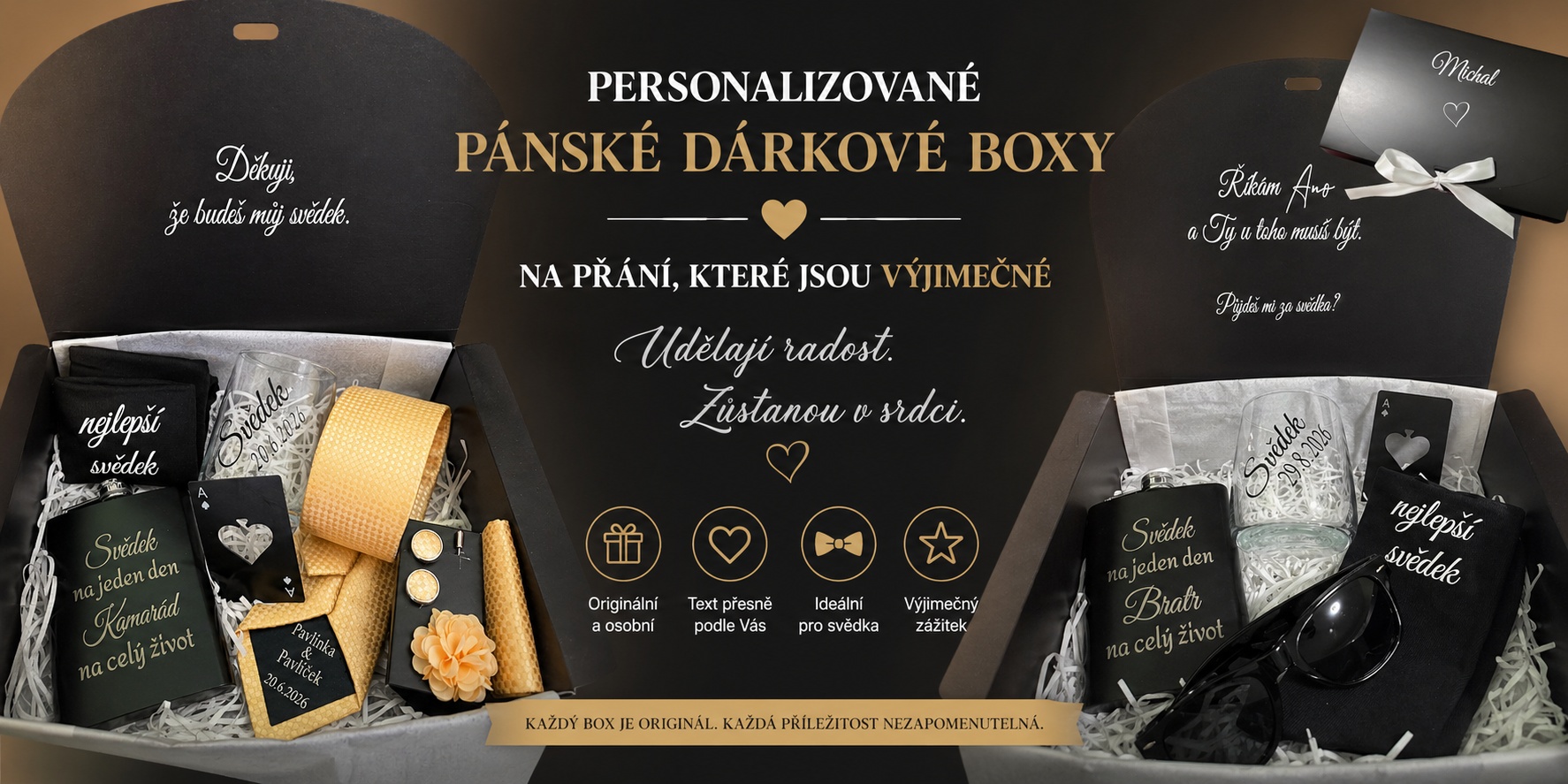 Dárkové boxy pro muže